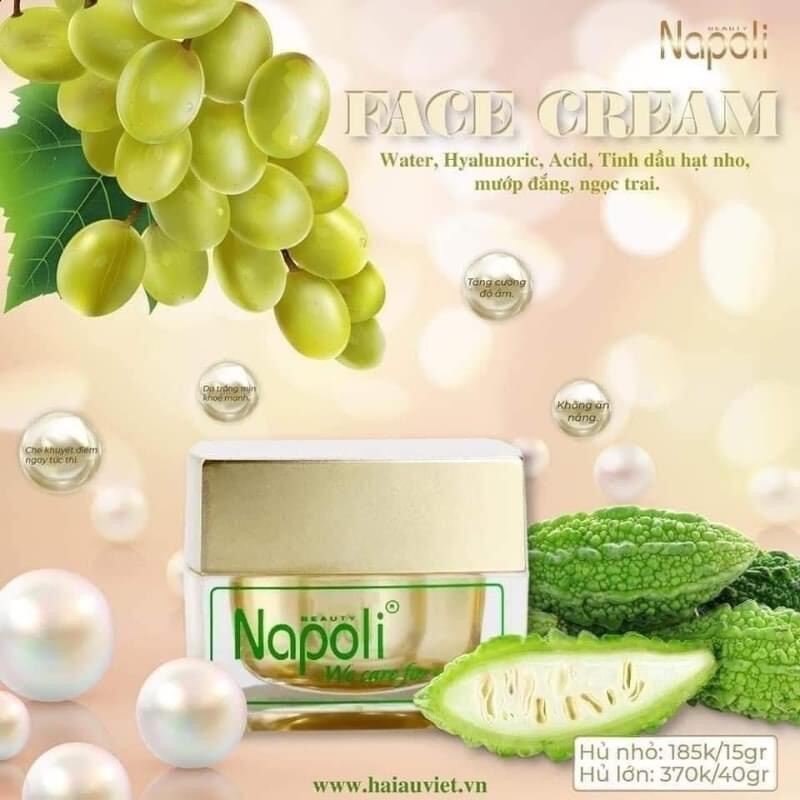 Combo kem rửa mặt+kem face napoli và noãn thực vật hải âu việt