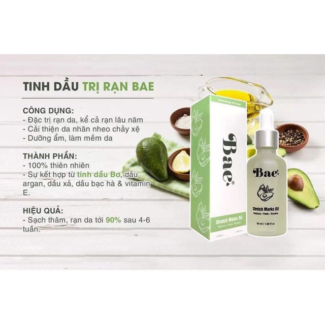 [Hcm]Tinh Dầu Tri Rạn Da Baecombo 5 Chai Combo 10 Chai Tinh Dầu Tri Rạn Da Tinh Dầu Tinh Dầu Bae Tinh Dầu Bơ Tinh Dầu Tri Rạn Da Sau Khi Sinh