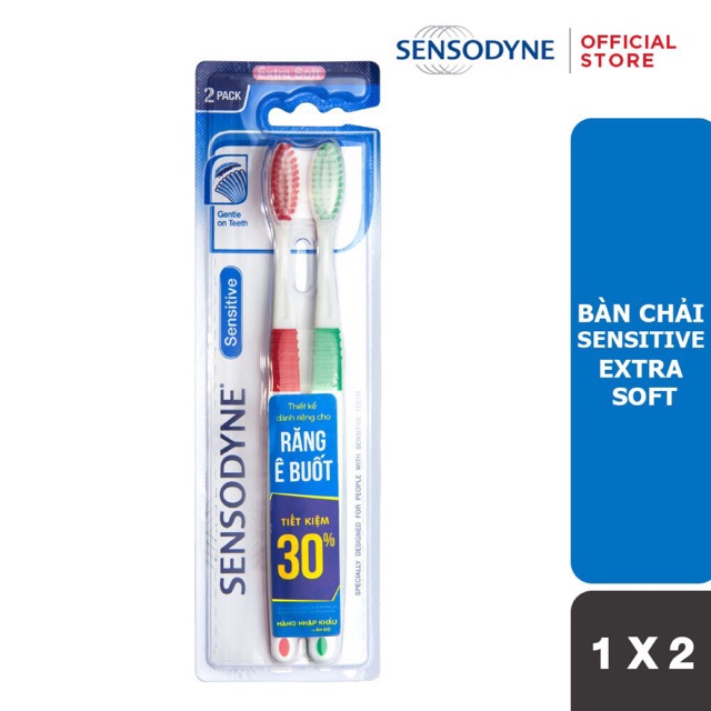 Bộ 2 Bàn Chải Đánh Răng Sensodyne Ultra Sensitive Extra Soft