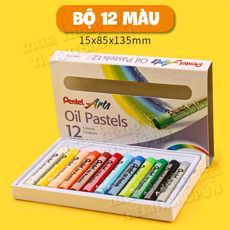 [THEARTSHOP] Bộ màu sáp dầu PENTEL 16/25/36/50 màu - PENTEL Arts Oil Pastels Set