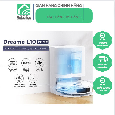 Dreame L10 Pro - Robot hút bụi lau nhà với công nghệ LiDAR SLAM, dung lượng 570ml, pin 5200mAh