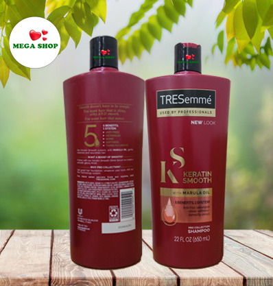 Dầu Gội Tresemmé Keratin Smooth System 650Ml - Hàng Mỹ