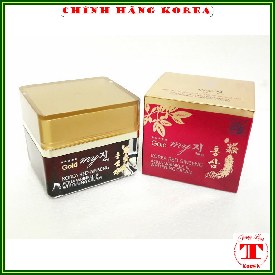 Kem Dưỡng Da Hồng Sâm My Gold Hộp 50Gr - Kem Sâm Hàn Quốc Tổng Hợp Giúp Da Mịn Màng Căng Bóng Trắng Sáng Trang Linh