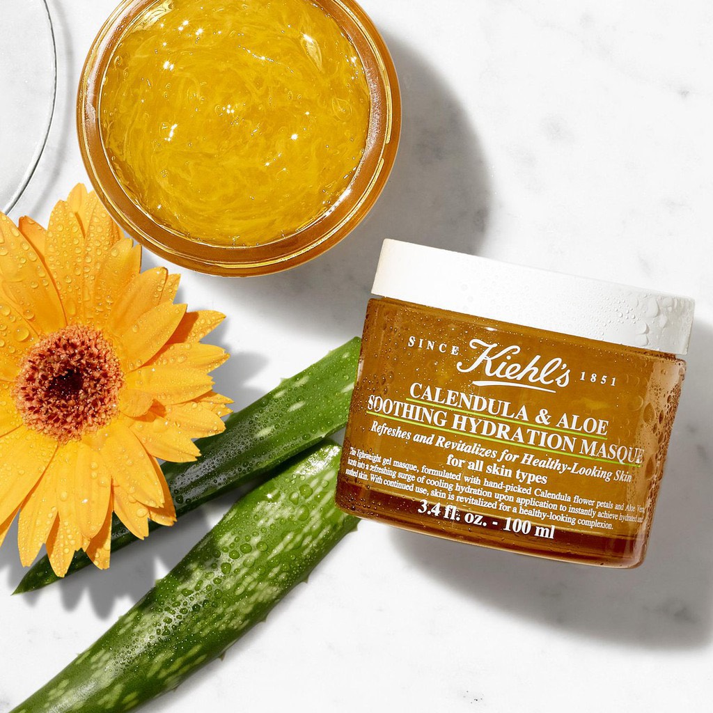 Mặt Nạ Hoa Cúc & Lô Hội Kiehl’s Calendula & Aloe Soothing Hydration Mask – 100Ml