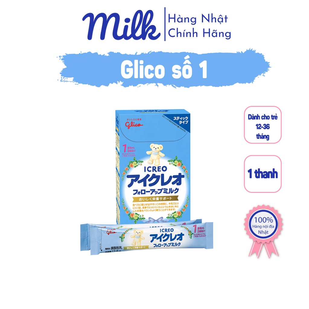 Sữa Glico Icero Follow Up Milk số 1 nội địa nhật dạng thanh tiện dụng - 1 thanh