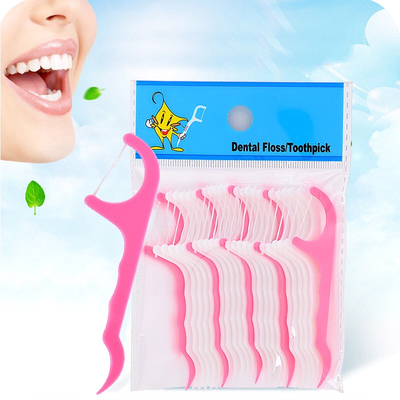 Tăm Chỉ Nha Khoa Tiệt Trùng Túi 20 Cái
