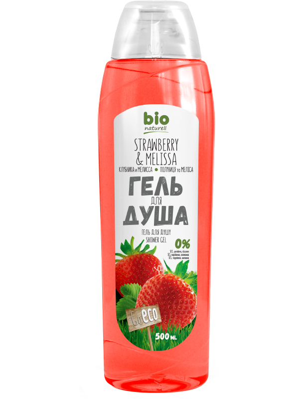 Sữa tắm dưỡng ẩm lưu hương Bio Naturell Dâu Tây và Tía Tô Đất 500ml