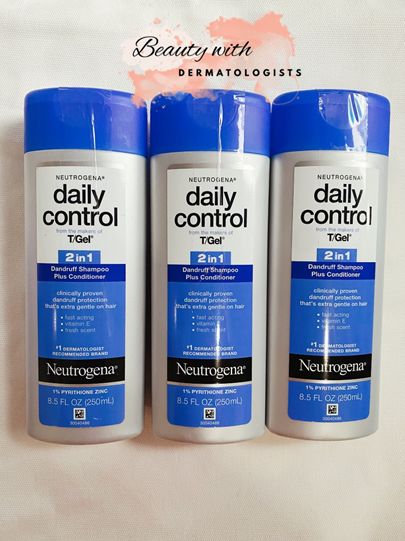 [Hcm]Dầu Gội Giảm Gàu Giảm Rụng Tóc 2 Trong 1 Kiêm Dầu Xả Neutrogena T / Gel Daily Control®