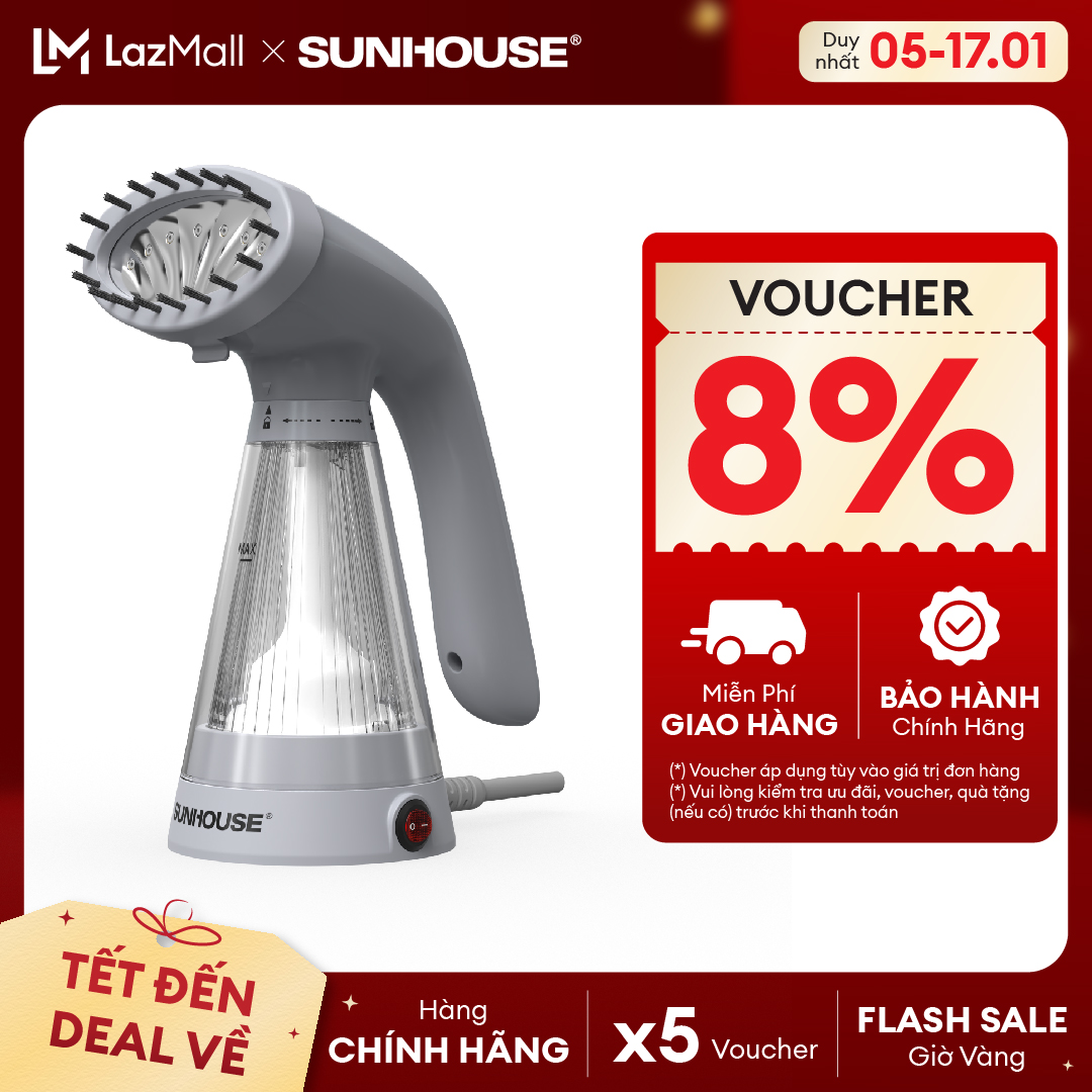 [DEAL SỐC ĐÓN TẾT] Bàn là hơi nước cầm tay SHD2165 - Làm phẳng nhanh - Tiết kiệm điện - Tự ngắt khi 