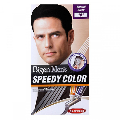 [Hcm]Nhuộm Tóc Phủ Bạc Màu Đen Dạng Kem Cho Nam Giới Bigen Men’s Speedy Color (Số 101)