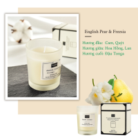 Nến Thơm Phòng VAROMAS Thiên Nhiên Thư Giãn Cao Cấp Aroma Menahem Thơm Phòng Ngủ Nguyên Chất NEN11 50g