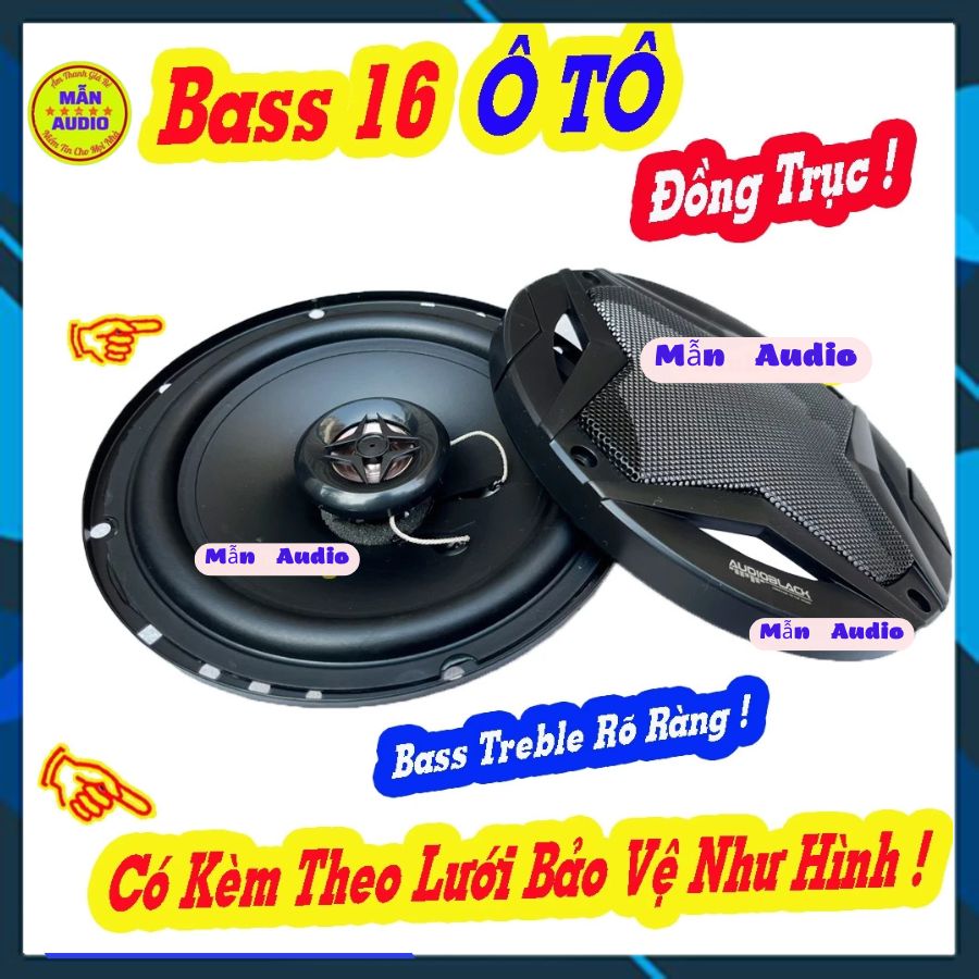 Loa ô tô Loa đồng trục 16cm Loa cánh cửa oto loa bass rời 16 – giá 02 loa bass xe hơi