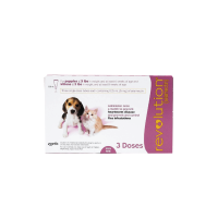 Revolution - Nhỏ gáy Phòng Trị Ve Rận Bọ Chét Ký Sinh Trùng Trong và Ngoài cho Chó Mèo Nhò ＜2.6kg (0.25ml)