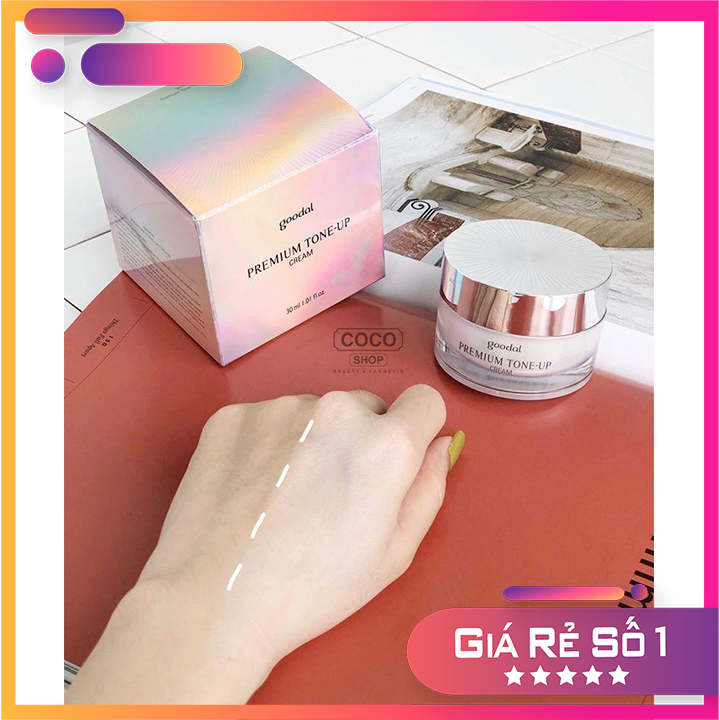 kem ốc sên DƯỠNG TRẮNG NÂNG TONE  Goodal Premium Tone Up Cream 30ml