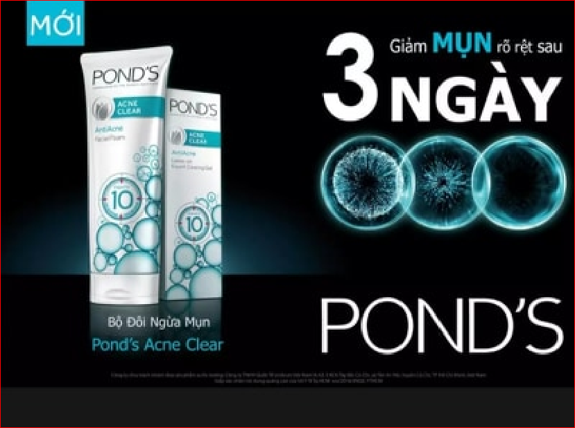 Bộ Mụn Pond’s Acne Clear (Sữa Rửa Mặt 50G + Gel Bôi Mụn)