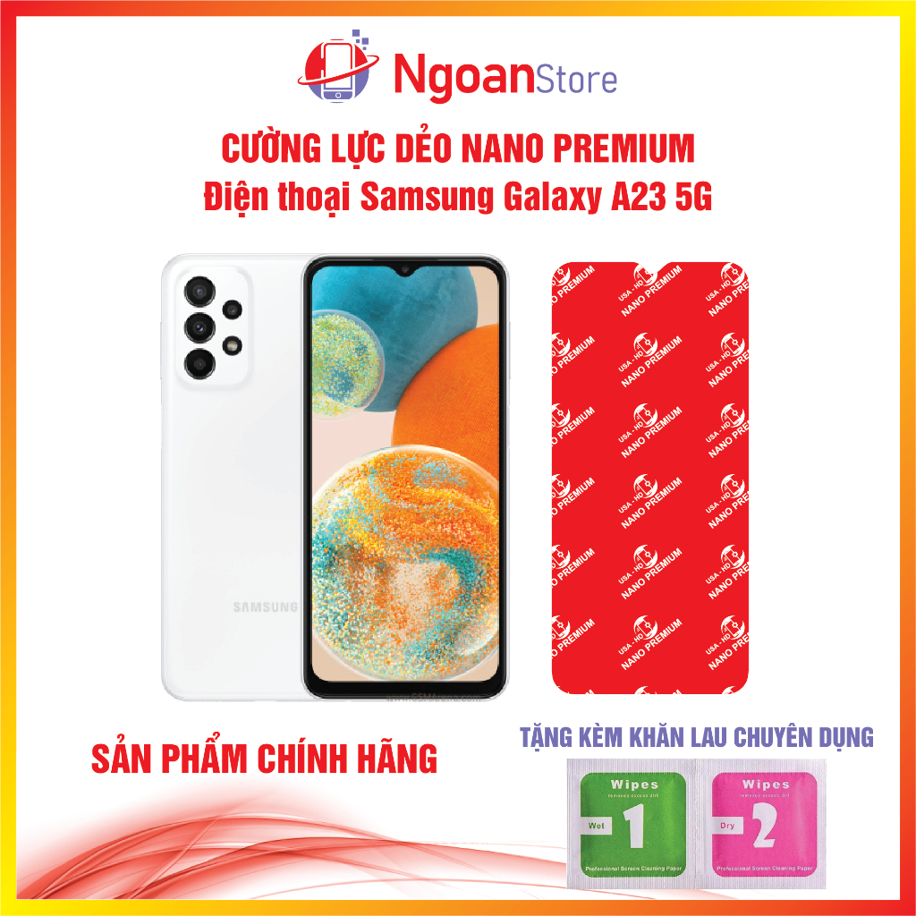 Cường lực dẻo Nano Premium cho điện thoại Samsung Galaxy A23 5G - Ngoan Store