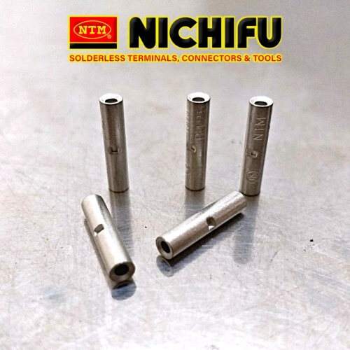 Đầu cos nối thẳng dây điện trần Nichifu đầu cốt ống nối đồng bấm dây điện B1.25