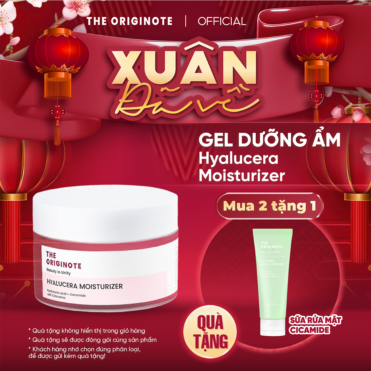 Gel dưỡng ẩm phục hồi với Hyaluronic Acid và Ceramide Chlorelina -  Hyalucera Moisturizer Gel The Or