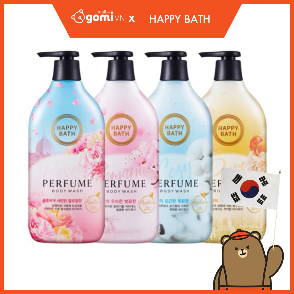 [Hcm]Sữa Tắm Cao Cấp Hàn Quốc Happy Bath Body Wash Gomimall