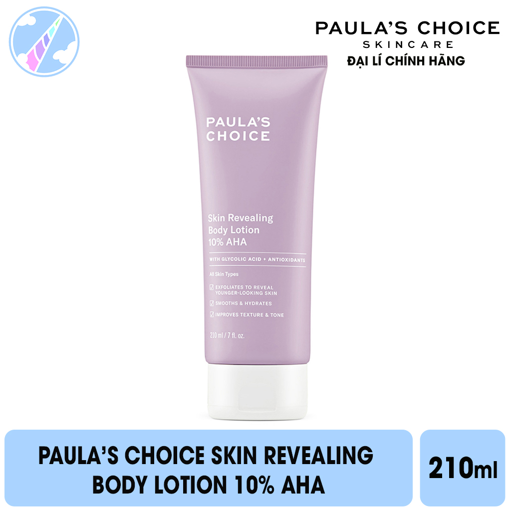 [Hcm]Kem Dưỡng Thể Chống Oxy Hóa Và Cải Thiện Tone Da Chứa 10% Aha Paulas Choice Skin Revealing Body Lotion 10% Aha 210Ml