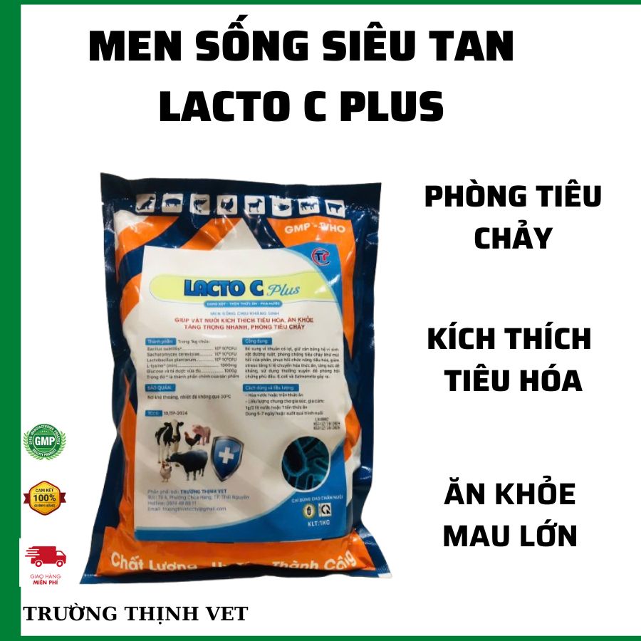 Men sống lacto C 1kg kích thích tiêu hóa ăn khỏe tăng cân. Thú y Trường Thịnh