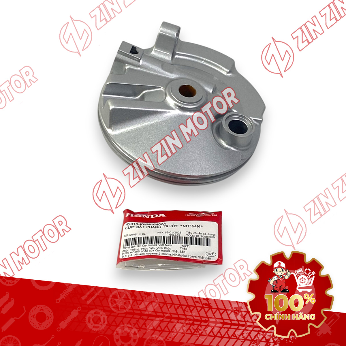 Bộ Bát Phanh Thắng Má Đùm Trước Sau Wave RSX 2019 2020 2021 2022 2023 45010-KWW-640ZA 43100-KWW-640Z