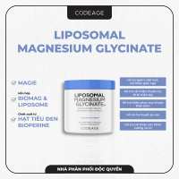 Viên uống phục hồi chức năng cơ bắp Codeage - Liposomal Magnesium Glycinate 240 viên - Tăng năng lượng