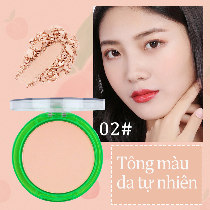 [HCM]【Kiss Belle Shop】Phấn phủ kiềm dầu KISS BEAUTY lâu trôi siêu mịn phấn phủ dạng nén phấn trang điểm nội địa trung 9g