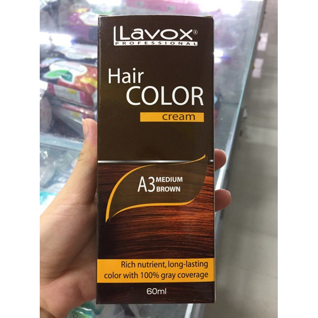 KEM NHUỘM PHỦ BẠC LAVOX A1 A2 A3 60ml