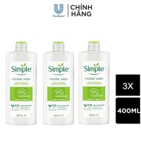 COMBO 2 NƯỚC TẨY TRANG SẠCH SÂU DỊU NHẸ - SIMPLE MICELLAR WATER 400ML