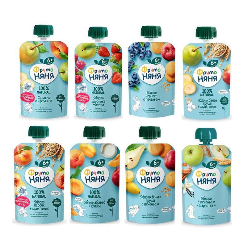 Hoa Quả Nghiền Fruto Cho Bé Ăn Dặm Thơm Ngon Nhiều Vị Chống Táo Bón