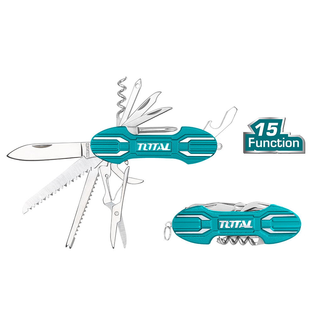 Bộ dao cắt đa năng 15 công dụng TOTAL THMFK0156 - Xếp nhỏ gọn 15in1 15 chức năng khác nhau
