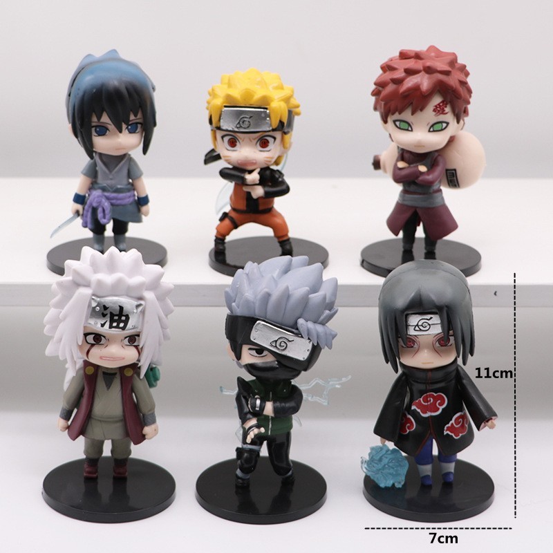 Mô hình Naruto Combo nhân vật Naruto Sasuke Sakura Gaara Itachi Kakashi Hinata Jiraira ... Figure An