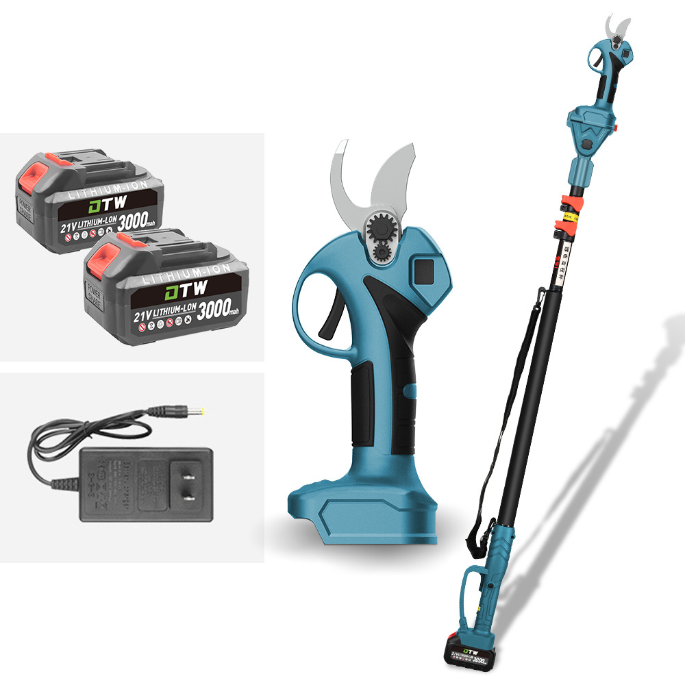 Kéo cắt cành trên cao dùng pin | Máy cưa gỗ cành cây trên cao dùng xích 6in | Máy cưa cành cây gắn c