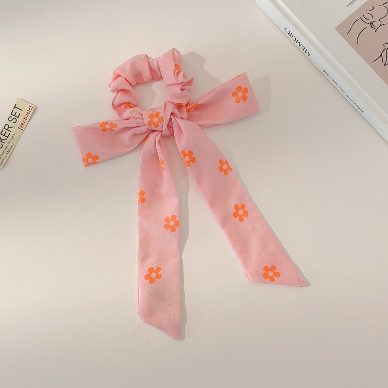 Dây chun buộc tóc Scrunchies nơ dài