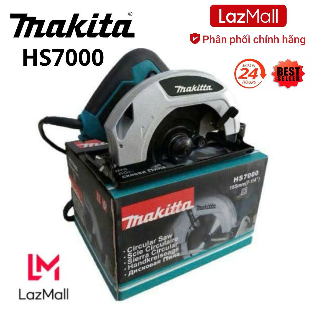 Máy Cưa Gỗ Nhật Bãi Cưa Đĩa Bãi Nhật Máy Cắt Gỗ Makita HS7000 (185mm) Công Suất Lớn - Đĩa Cắt 1 Tấc