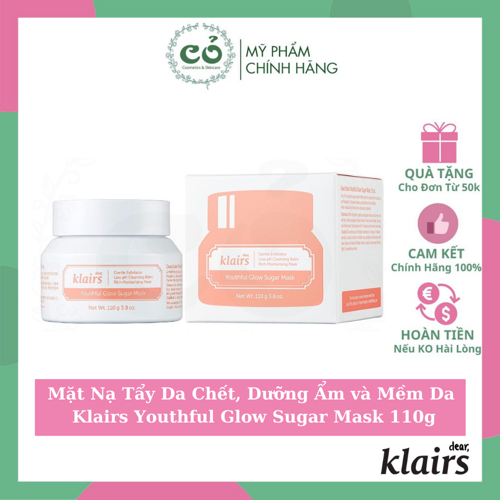 [Hcm]Mặt Nạ Tẩy Da Chết Klairs Youthful Glow Sugar Mask