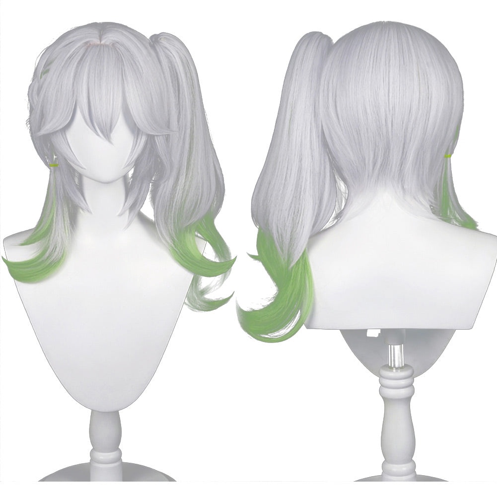 [Sẵn] Wig/tóc giả Nahida Kusanali - Genshin Impact màu trắng xanh [Miu Cosplay]