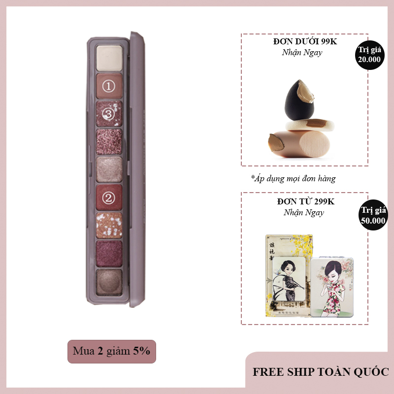 (Mua 1 Tặng 1) Bảng Phấn Mắt Soft Eye Shadow 9 Màu (Freeship Toàn Quốc) Siêu Hot Nhỏ Gọnxinh Xắn (Khuyến Mãi Duy Nhất Hôm Nay)(Tặng Bảng Cùng Màu Hoặc Tùy Chọn)