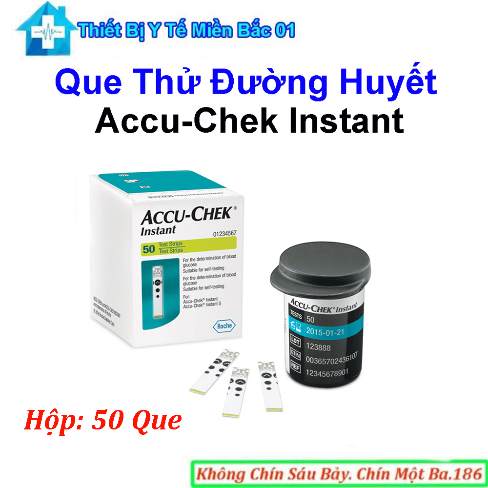 Que Thử Đường Huyết Accu-Chek Instant Hộp 50 Que