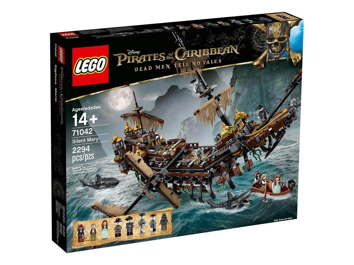 [100% chính hãng]  LEGO 71042 Pirates of the Caribbean Silent Mary  2292pcs 14+ lego lắp ráp khổng lồ