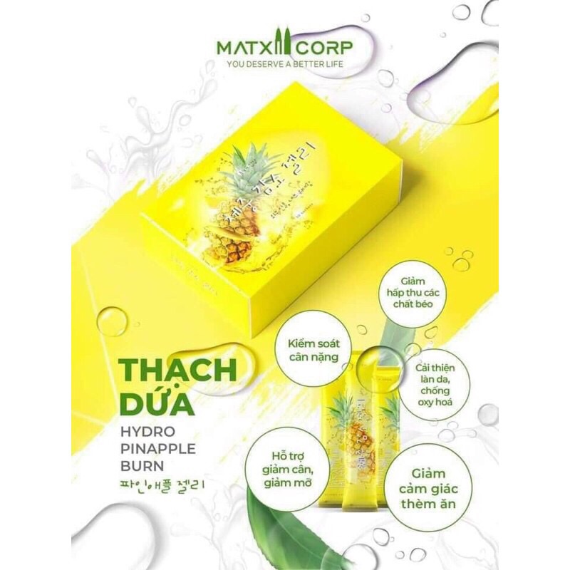 Thạch dứa giảm cân Matxi Corp chính hãng công ty