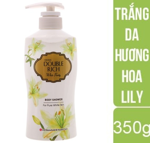 [Hcm]Sữa Tắm Trắng Da Double Rich Hương Hoa Lyli 350G