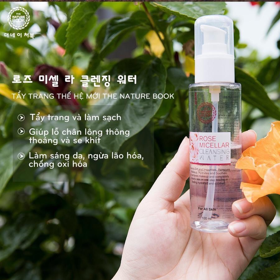 [Hcm]Tẩy Trang Micellar Thế Hệ Mới The Nature Book 100Ml