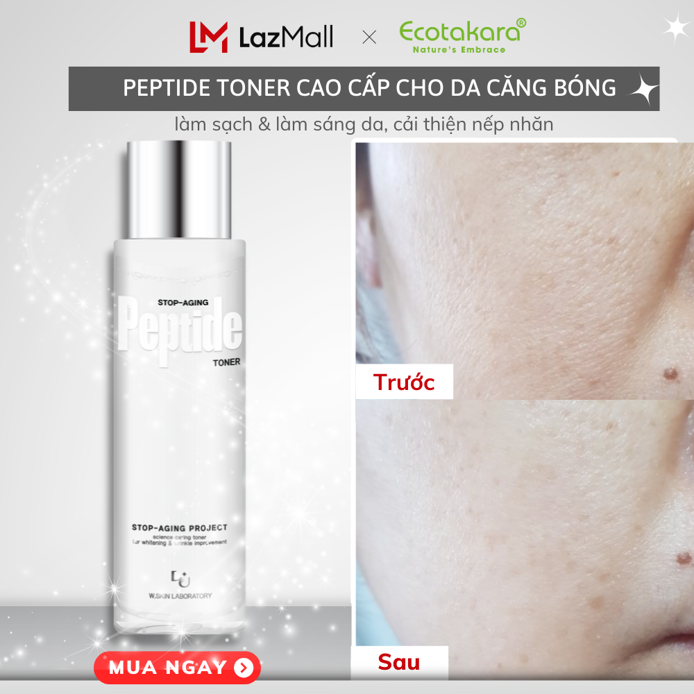 [Date 12/12/2024] Nước cân bằng Peptide Cao Cấp STOP-AGING PEPTIDE TONER (250ml) da sạch sáng mịn to