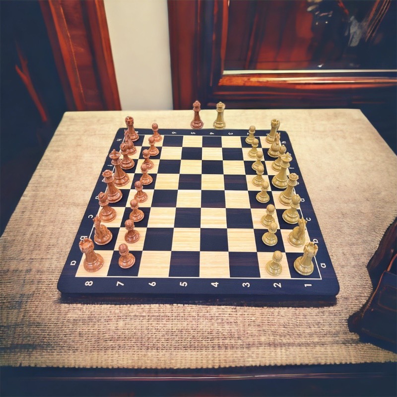 Bộ cờ vua quốc tế Staunton chess set cao cấp chất liệu nhựa giả gỗ sang trọng bền bỉ CV044