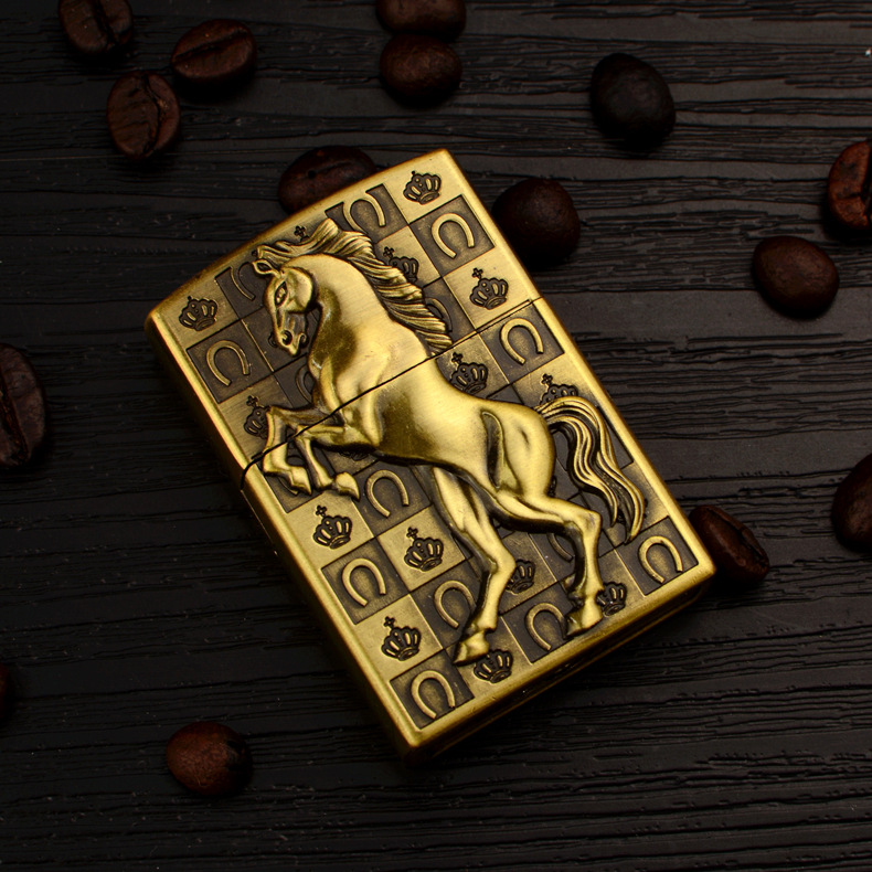 Bật Lửa Zippo Gas Hình Ngựa UNICORN ( Lửa Thường - Xài Gas)