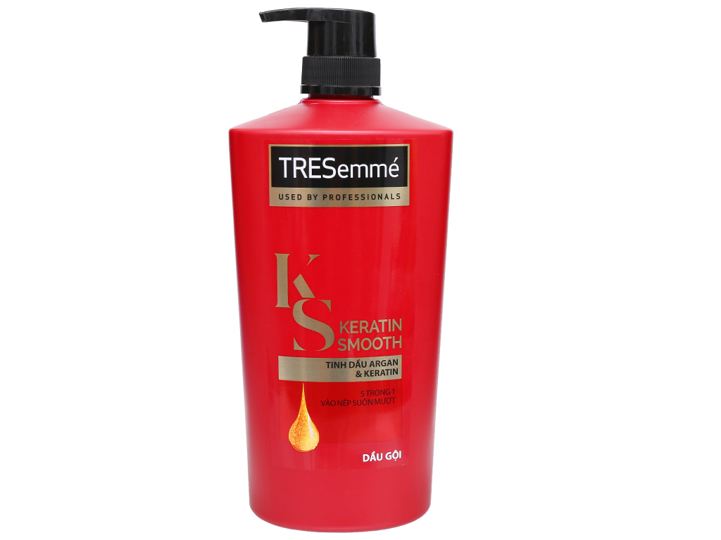 Dầu Gội Tresemmé Keratin Smooth Tinh Dầu Argan 825Ml