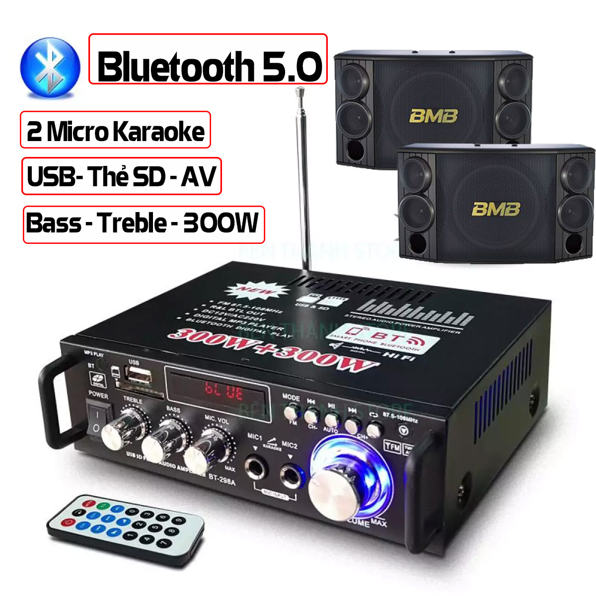 Amply 5.1 karaokeAmpli karaoke mini Ampli bluetooth Amly mini Karaoke Kentiger HY 803 âm thanh cực chất dễ dàng sử dụng