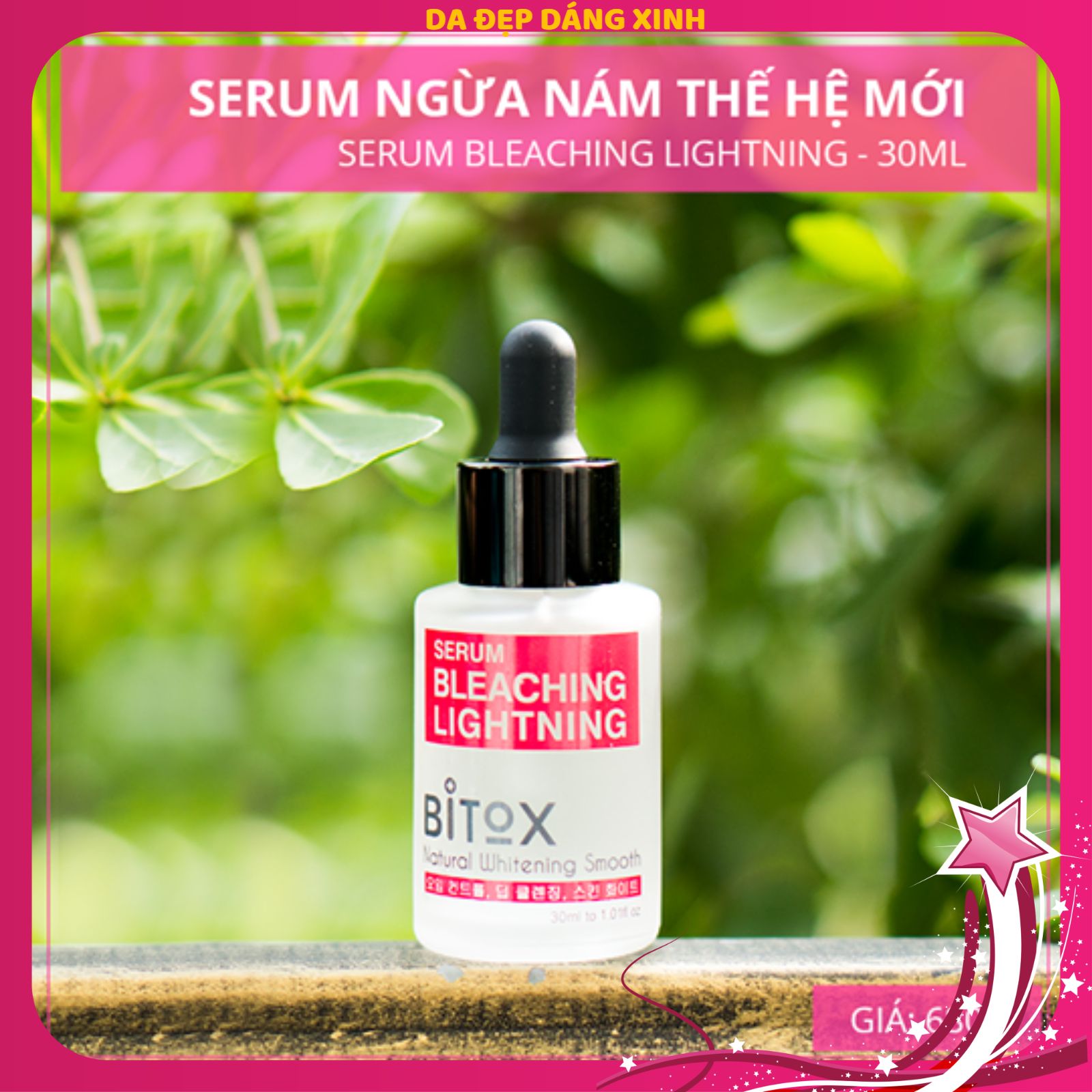 Serum trị nám tàn nhang Bitox loại 10ml và 30ml